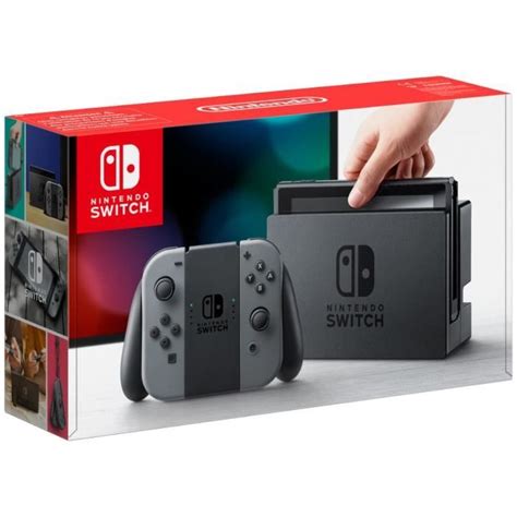 console nintendo switch avec une paire de joy-con grises|Console Nintendo Switch avec une paire de Joy.